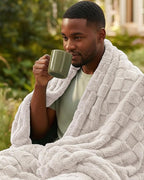 Utopia Bedding Linen Checkered Fleece Throw Blanket - Image 9