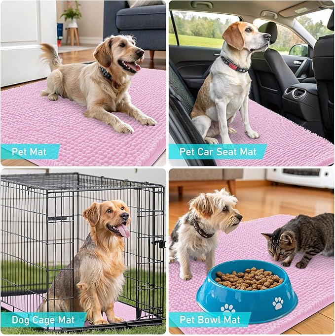 OLANLY Dog Door Mat for Muddy Paws 59x20, Absorbs Moisture and Dirt, Absorbent - Image 7