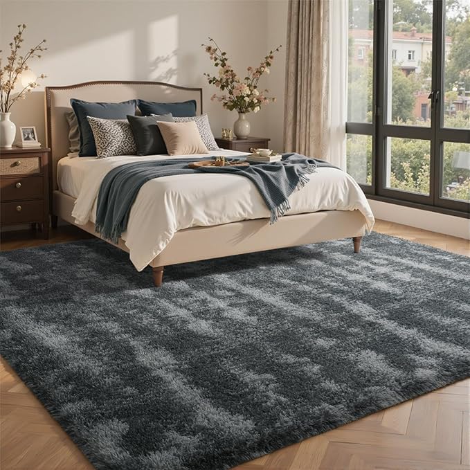 8x10 Ft Extra Large Shag Rugs for Living Room, Tie Dyed Ultra Soft Fluffy Furry - Image 8