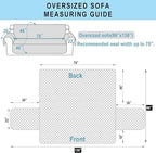 Reversible Oversized Sofa Covers Couch Cover Furniture Protector - Image 7