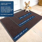OLANLY Front Door Mat Indoor Outdoor Entrance, Waterproof Heavy Duty Doormat - Image 2
