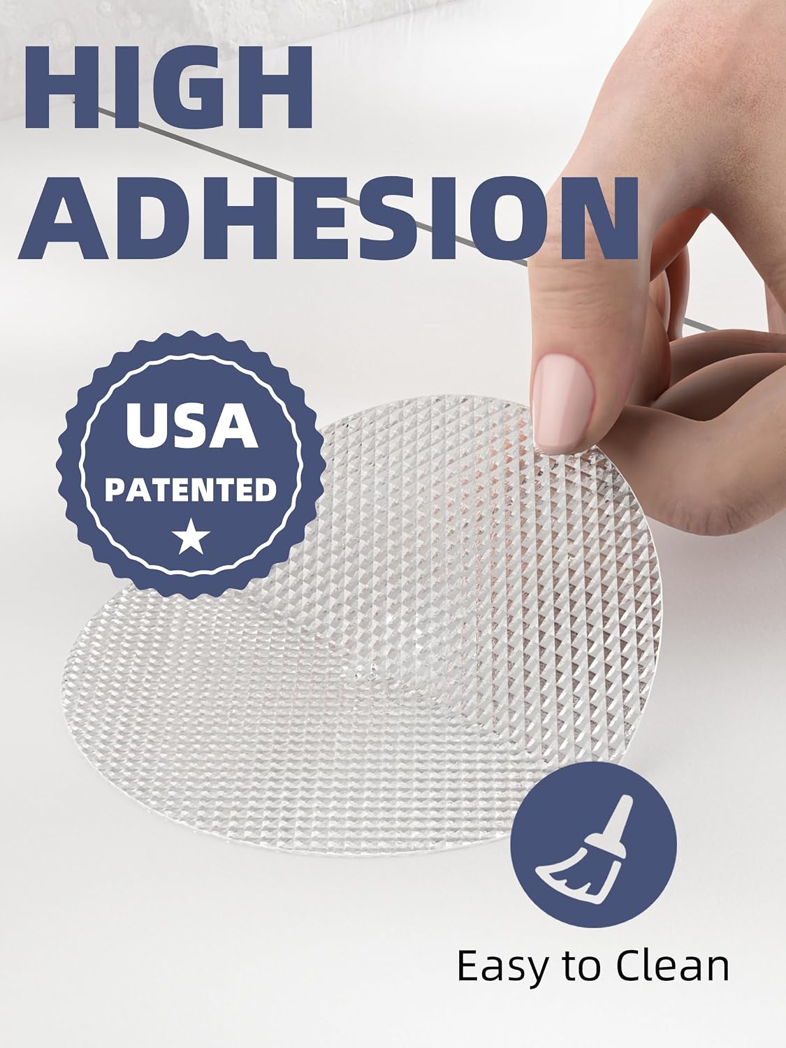 Secopad Round Non Slip Bathtub Stickers with Scraper, 36PCS, Clear
