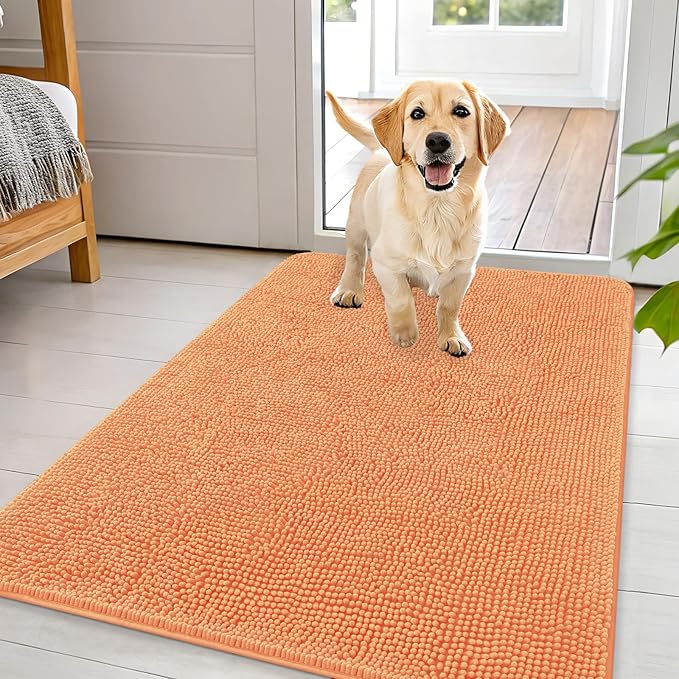 OLANLY Dog Door Mat for Muddy Paws 44x32, Absorbs Moisture and Dirt, Absorbent by OLANLY