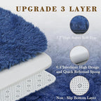 3x5 Rug, Bedside Preppy Dorm Area Rug, College Essentials Small Carpets - Image 2
