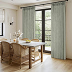 MIULEE Pinch Pleated Thick Linen Curtains 84 Inches Long 2 Panels - Image 3