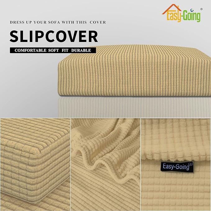 Easy-Going Stretch Loveseat Cushion Cover Sofa Cushion Furniture Protector Sofa - Image 4