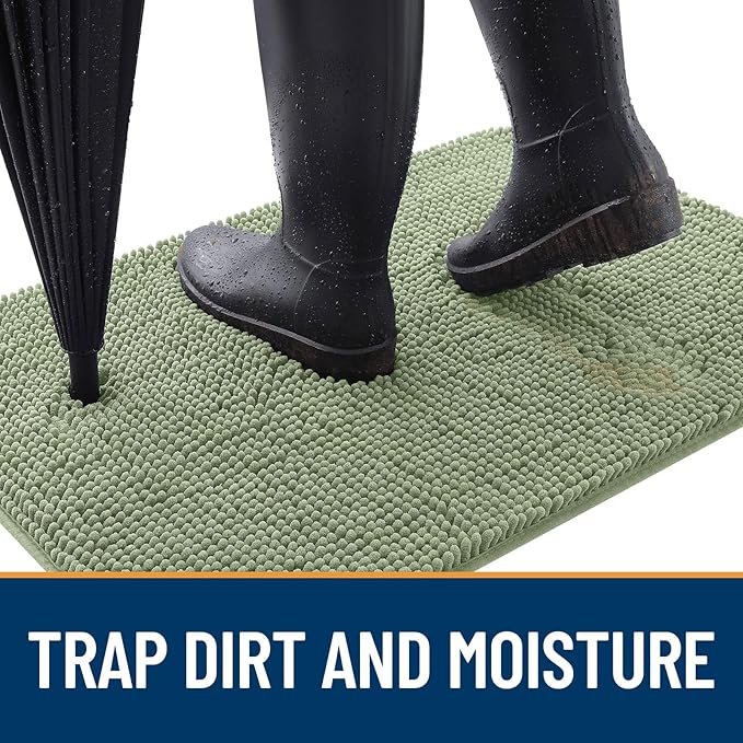 OLANLY Dog Door Mat for Muddy Paws 59x35, Absorbs Moisture and Dirt, Absorbent - Image 2