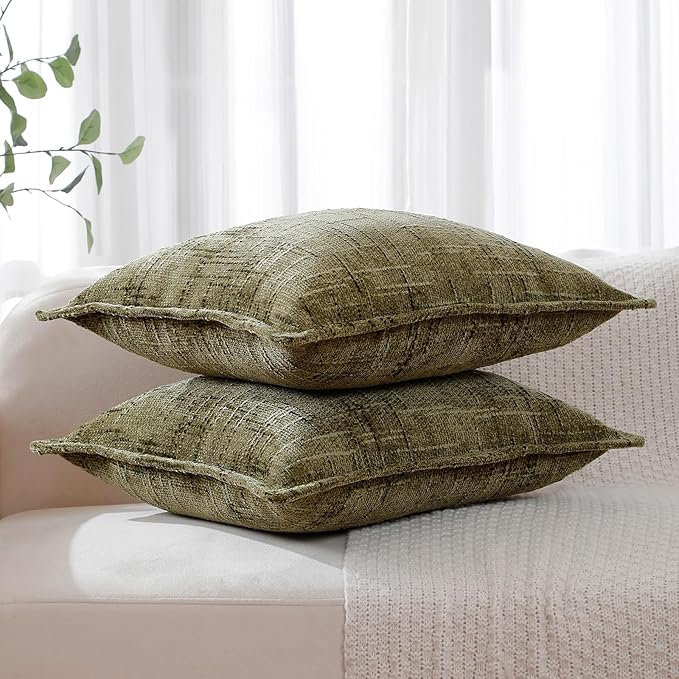 HPUK Fall Chenille Soft Throw Pillow Covers 18x18 Set of 2, Accent Cushion - Image 4