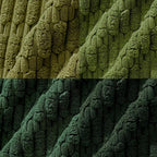 Fancy Homi Set of 4 Green Boho Winter Decorative Throw Pillow Covers 26x26 Inch - Image 5