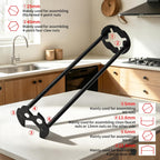 2PCS Multifunctional Basin Wrench Faucet Tool for Tight Space with 11 Sizes
