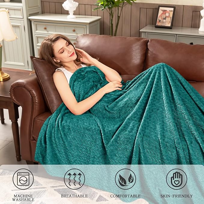 inhand Fleece Throw Blanket, Super Soft Fuzzy Blanket - Image 5