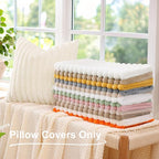 decorUhome Cozy Faux Fur Throw Pillow Covers 22x22 Set of 2 Decorative Soft - Image 6