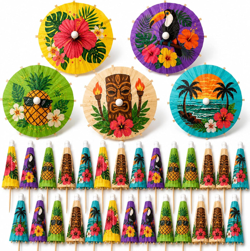 252 Pcs Cocktail Accessories for Drinks - Tiki Bar Cocktail Picks