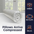 Amazon Basics Square Hypoallergenic Pillow Insert, Down Alternative Fiberfill - Image 5