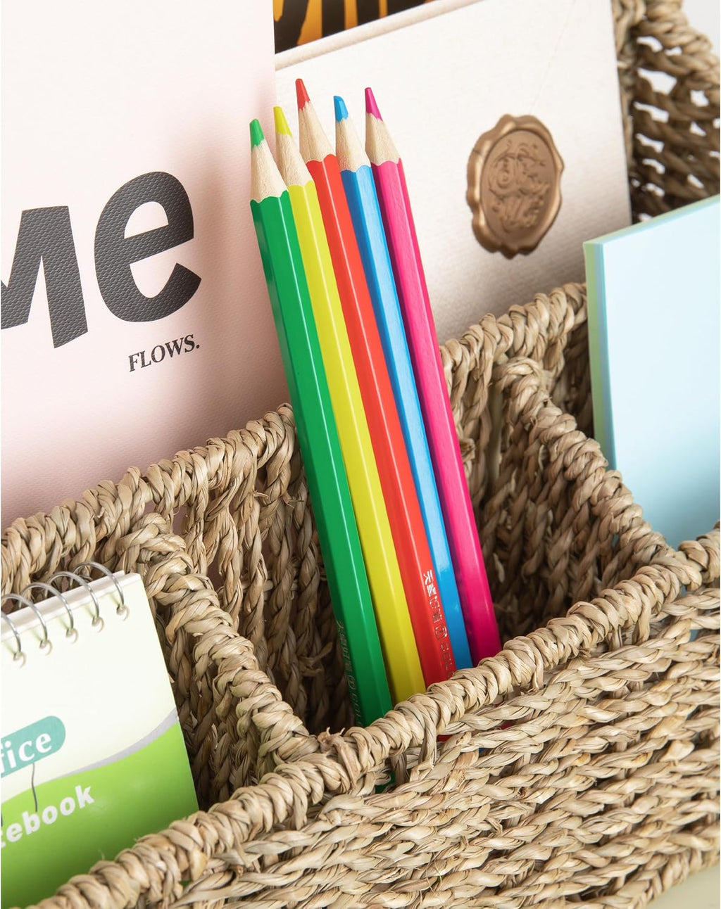 Mail Organizer Countertops, Desk Organizer Bills Organizer, Mail Sorters Organizers, Pencil Holder Magazine File Holder, Desk Organizer and Accessories(Seagrass)