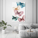 The Oliver Gal Artist Co. Animals Wall Art Canvas Prints 'Blooming Butterflies' Insects