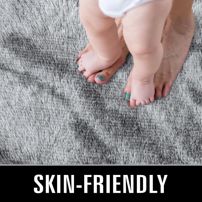 TWINNIS Super Soft Shaggy Rugs Fluffy Carpets, 4x5.9 Feet, Indoor Modern Plush - Image 3