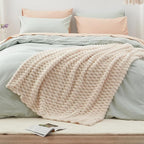 EXQ Home Fleece Throw Blanket for Couch and Bed, 3D Imitation Large Turtle - Image 2