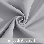 Yakamok Light Gray Blackout Curtain Panels 96 inches - Image 4