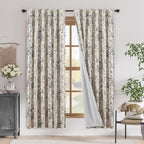 jinchan Blackout Floral Curtains by JINCHAN