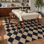Lahome Colette Checkered Easy Jute Patio Rug, 6x9 Washable Indoor Outdoor Rug - Image 6