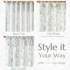 jinchan Floral Linen Blend Curtains - Image 5
