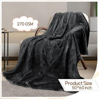 4 Pack Fleece Throw Blankets 50x60 Inches - Image 3