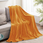 BEDELITE Burnt Orange Throw Blankets - Image 9