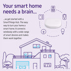 SmartThings Hub 3rd Generation [GP-U999SJVLGDA] Smart Home Automation Hub Home Monitoring Smart Devices - Alexa Google Home Compatible - Zigbee, Z-Wave, Cloud to Cloud Protocols – White