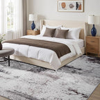 Toneed Abstract Area Rug Modern Washable Rug Soft Non Slip Rug Low Pile - Image 4