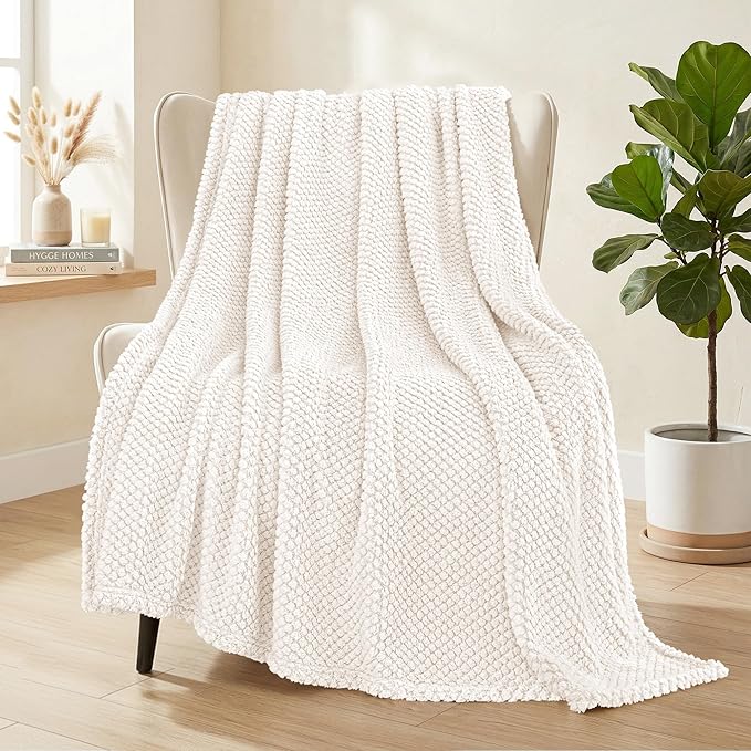 Whale Flotilla Extra Large Fuzzy Fleece Throw Blanket by WHALEFLOTILLA