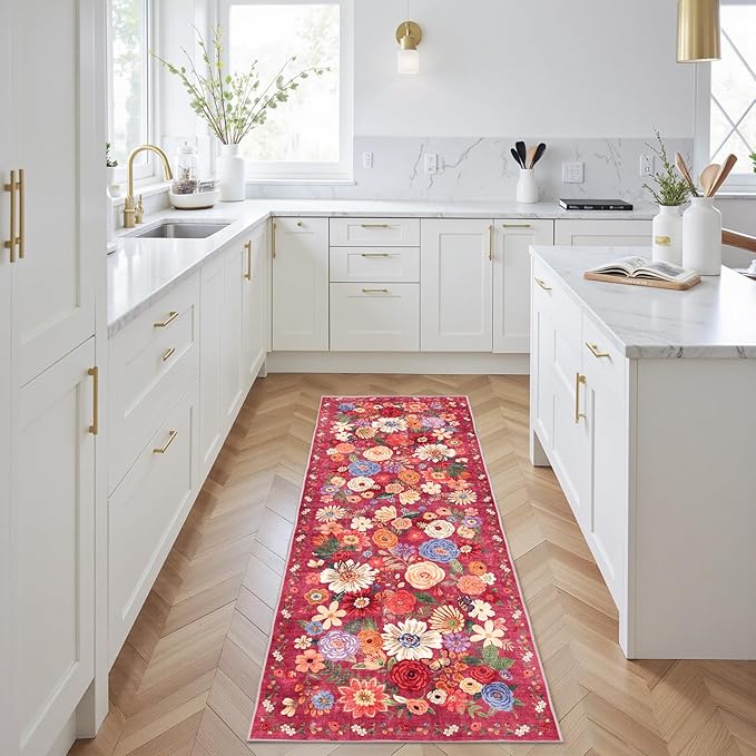 Rug for Hallways Kitchen Rug 2x6, Non Slip Washable Rugs - Image 3