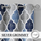 Beauoop 100% Blackout Curtains 45 Inches Long 2 Panels - Image 2