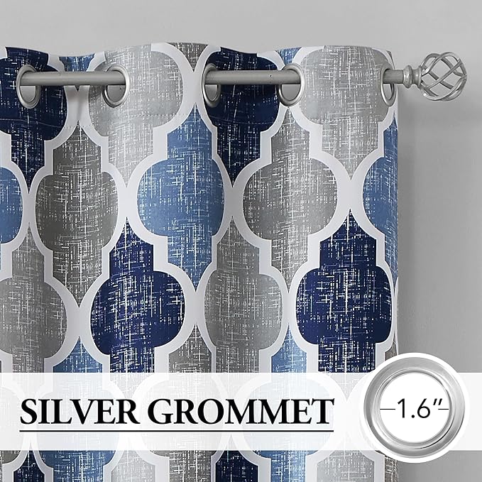 Beauoop 100% Blackout Curtains 72 Inches Long 2 Panels - Image 2