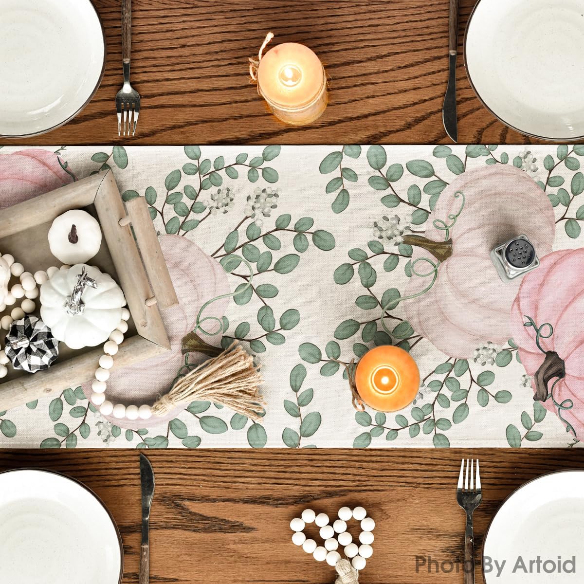 Artoid Mode 210 GSM Fall Table Runner Home Party Decor 13x120 Inch
