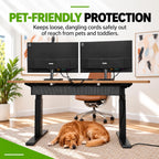 Perfect Posture Mesh Cable Management Tray Under Desk Cord Organizer - 38"