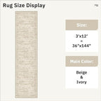 Runner Rug 3x12 Washable Non-Slip Hallway Runner Rugs - Image 5