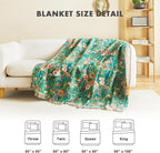 MSGKV Boho Throw Blanket 50"x60" Floral Blankets - Image 4