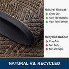 Smiry Front Door Mat Outside Entrance, Heavy Duty Sturdy Natural Rubber Doormat - Image 5