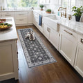 Hallway 2x5 Washable Runner Rug: Oriental Stain Resistant Kitchen Entryway Rugs by HYHAOYUNLAI