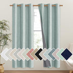 NICETOWN 100% Absolutely Blackout Linen Curtains by NICETOWN
