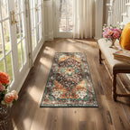 Yamaziot Washable Runner Rug, 2x4 Non-Slip Boho Vintage Hallway Rug Runner - Image 6