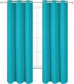 LEMOMO Teal Thermal Blackout Curtains/42 x 95 Inch/Set of 2 Panels Room - Image 2