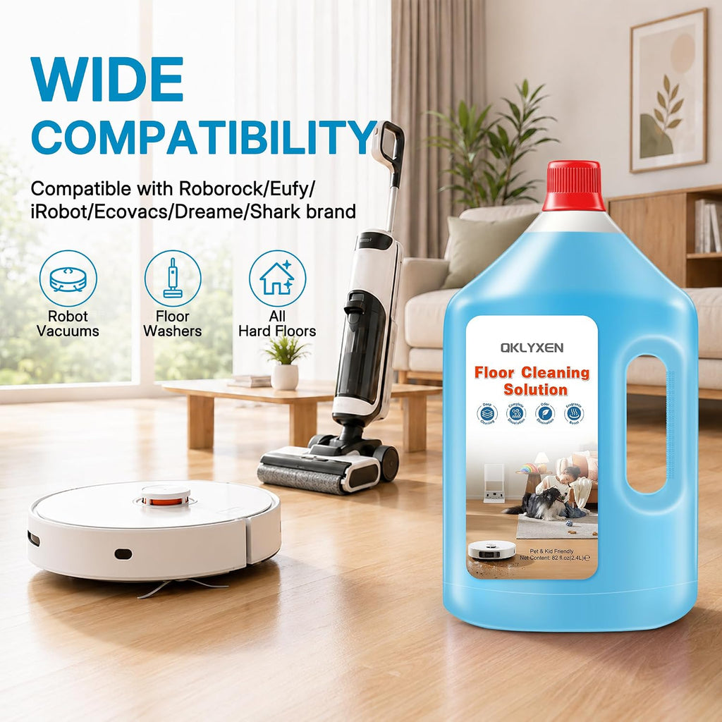Floor Cleaning Solution Compatible with Roborock 82 FL OZ, Original