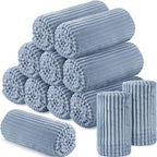 Buryeah 12 Pcs Flannel Throw Blanket Bulk 50 x 60 in Sleepover Blanket Outdoor by Buryeah
