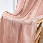 MIULEE Blush Pink Linen Curtains 84 Inches Long 2 Panels - Image 6