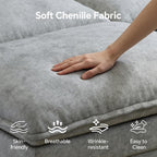 102'' L-Shaped Cloud Couch Sectional Sofa for Living Room, Light Gray