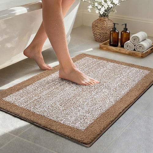 36x24 Large Bathroom Rugs Washable Non Slip, Coffee Bath Mat by Unknown