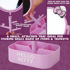 Get Trend Hello Kitty Sanrio Mirror with Jewelry Stand for Girls, Teens, Kawaii Makeup Mirror, Jewelry Holder, Bracelet Holder, Gifts for Girls (Pink Hello Kitty)