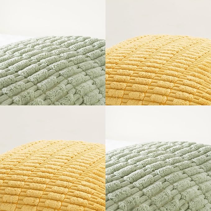Fancy Homi Set of 4 Spring Lumbar Rectangle Decorative Throw Pillow Covers - Image 4